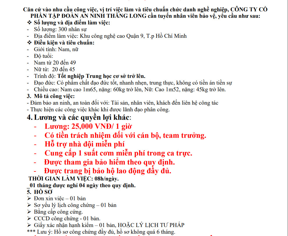 Công Ty Cổ Phần Tập Đoàn An Ninh Thăng Long